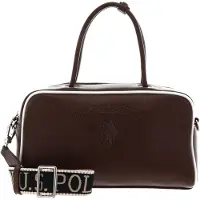 U.S. POLO ASSN. Handtasche Umhängetasche Dorking Bowling Bag Brown dunkelbraun