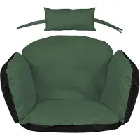 AIO Factory Gartenkissen 113x112 cm für Hängesessel Storchennest, wasserdicht, grün