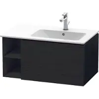 Duravit L-Cube Waschtischunterbau wandhängend, 1 Auszug, Regalelement seitlich, Becken rechts, 820x400x481mm, LC619201616