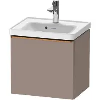 Duravit D-Neo Waschtischunterbau wandhängend, 484x440x372mm, 1 Auszug, mit Griff Bronze gebürstet, DE4248004430000, Farbe: Basalt Matt Dekor
