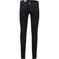 Replay Slim-fit-Jeans "Anbass", Herren, Gr. 33, Länge 34, blau (rinsed), Denim/Jeans, Obermaterial: 74% Baumwolle, 22% Polyester, 4% Elasthan, slim fit normal, Jeans Slim-fit-Jeans