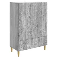 Syfax Sideboard Sonoma-Grau 66 x 34,5 x 95 cm Holzwerkstoff