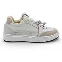 GCDS B1EU4203AF2 Herren-Sneaker aus weißem Leder