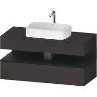 Duravit Waschtischunterschrank Qatego 120x55x60cm, E sw/gra m, Pl, 1 Kast