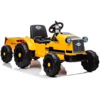 Wisam CH9959 yellow electric tractor with trailer
