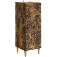 Syfax Sideboard Geräucherte Eiche 33 x 34,5 x 90 cm Holzwerkstoff