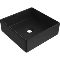 Mexen Goya Aufsatzwaschbecken 35 x 35 cm, schwarz matt - 22183585
