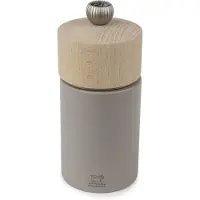 Peugeot BOREAL Salzmühle, 21 cm, Schlichte Mühle für bis zu 6 mm große Salzkristalle, Farbe: kieselgrau