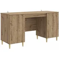 Syfax Schreibtisch Artisan-Eiche 142,5 x 50 x 75 cm Holzwerkstoff