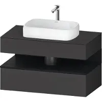 Duravit Waschtischunterschrank Qatego 100x55x60cm, E sw/gra m, Pl, Nischenb