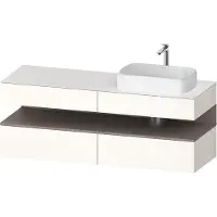 Duravit Waschtischunterschrank Qatego 160x55x60cm, ba m/we g, Pl, Beck. re