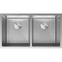 Mexen Binox Spüle aus Stahl, 2-Kammer, 800 x 450 mm, Inox - 6421802000-01