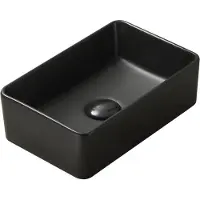 Mexen Nadia Aufsatzwaschbecken 36 x 23 cm, schwarz matt - 21613685