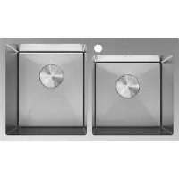Mexen Xorin Edelstahlspüle 2-Kammer 780 x 450 mm, Inox - 6441782000-01