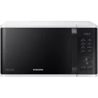 Samsung Mikrowelle Solo MS23K3555EW, 23L, Elektronische Steuerung + Knopf, Warmhaltefunktion, Weiß