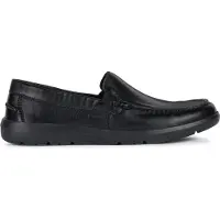 Geox Herren U Leitan E Mokassins, Schwarz, 45 EU