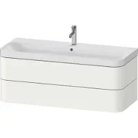 Duravit Möbelwaschtisch Happy D.2 Plus 117,5x49cm, 2 Schubk., 1 HL, we matt