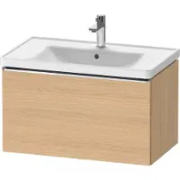 Duravit Waschtischunterschrank D-Neo 78,4x45,2cm, ch/Ei Nat, 1 Ausz., wandhängend