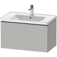 Duravit D-Neo bâti-support lavabo suspendu, 784x440x452mm, 1 tiroir, avec poignée acier inox brossé