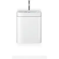 Duravit Möbelwaschtisch Happy D.2 Plus 40x36cm, 1 T, Anschl li, m HL, we s-matt