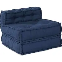vidaXL Modulare Sofagarnitur Stoff Indigo 70 x 70 x 56 cm