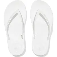 FitFlop Iqushion Damen Gummisandalen mit super ergonomischem Design in Weiß – 3 UK - 36 EU - 5 US / White