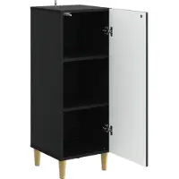 vidaXL Sideboard Schwarz 33 x 34,5 x 90 cm Holzwerkstoff