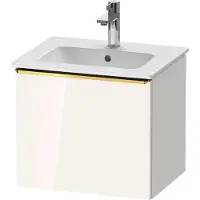 Duravit D-Neo bâti-support lavabo suspendu, 510x440x402mm, 1 tiroir, avec poignée or poli, DE4260034220000