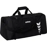 Erima SIX WINGS Sporttasche, Schwarz, Grau, Einfarbig, Polyester, Handwäsche