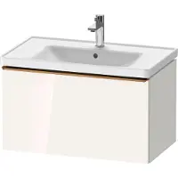 Duravit D-Neo Waschtischunterbau wandhängend, 784x440x452mm, 1 Auszug, mit Griff Bronze gebürstet, DE4255004220000