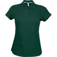 Kariban Cotton Classics-20.K242 Damen Piqué Polo Gr. M forest green