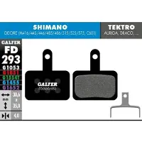 Galfer Mtb Standard Deore M416/445/446/485/486 Scheibenbremsbeläge 30 Paare