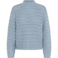 Kaffe Strickpullover KAdolly Baggy fit blue