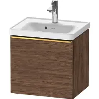 Duravit D-Neo bâti-support lavabo suspendu, 484x440x372mm, 1 tiroir, avec poignée or poli, DE4248034210000