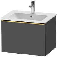Duravit D-Neo bâti-support lavabo suspendu, 610x440x462mm, 1 tiroir, avec poignée or poli, DE4261034490000