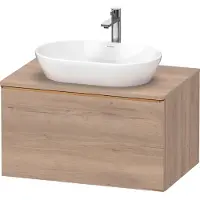 Duravit D-Neo, Konsolenwaschtischunterbau wandhängend, 800x459x550mm, 1x Auszug, mit Griff Bronze gebürstet, DE4947004550000