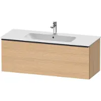 Duravit D-Neo Waschtischunterbau wandhängend, 1210x440x462mm, 1 Auszug, mit Griff Diamantschwarz, DE42640BD300000