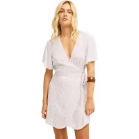 Billabong Minikleid "All For You", Damen, Gr. XS, weiß (schwarz sands), Obermaterial: 100% Viskose., Kleider Minikleid