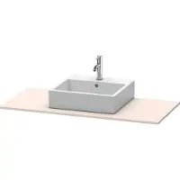 Duravit Konsole XSquare 120x55cm, Tau matt, mit 1 Ausschnitt