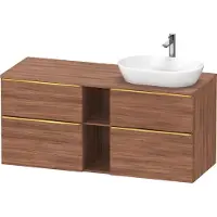 Duravit D-Neo bâti-support lavabo suspendu (découpe à droite), 1400x664x550mm, 2 coulissants, 2 tiroirs, 2