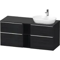 Duravit D-Neo bâti-support lavabo suspendu (découpe à droite), 1400x664x550mm, 2 coulissants, 2 tiroirs, 2