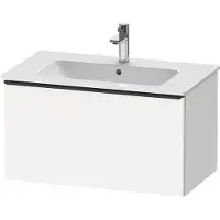 Duravit D-Neo Waschtischunterbau wandhängend, 810x440x462mm, 1 Auszug, mit Griff Diamantschwarz, DE42620BD180000