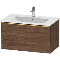 Duravit D-Neo bâti-support lavabo suspendu, 810x440x462mm, 1 tiroir, avec poignée or poli, DE4262034210000