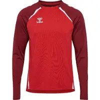 Hummel Herren Langarm Top LEAD 2.0 CREW SWEAT 223748-3713 M - True Red/Maroon - M