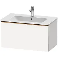 Duravit D-Neo Waschtischunterbau wandhängend, 810x440x462mm, 1 Auszug, mit Griff Bronze gebürstet, DE4262004180000, Farbe: Weiß Matt Dekor