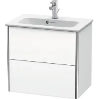 Duravit XSquare Meuble sous-lavabo Compact, suspendu, 2 tiroirs, 610x560x388mm, XS416508484, XS416508484