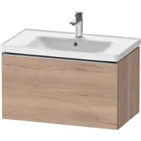 Duravit D-Neo bâti-support lavabo suspendu, 784x440x452mm, 1 tiroir, avec poignée acier inox brossé