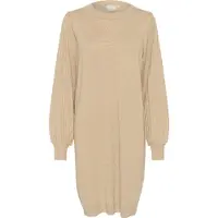 Kaffe Midikleid "Damen Kleid KAjessica", Damen, Gr. XXL, N-Gr, blau (classic sand), Obermaterial: 80% Viskose CV. 20% Nylon NY., Kleider Midikleid
