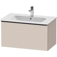 Duravit D-Neo bâti-support lavabo suspendu, 810x440x462mm, 1 tiroir, avec poignée diamant noir