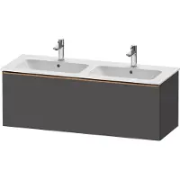 Duravit D-Neo bâti-support lavabo suspendu, 1280x440x462mm, 1 tiroir, avec poignée bronze brossé